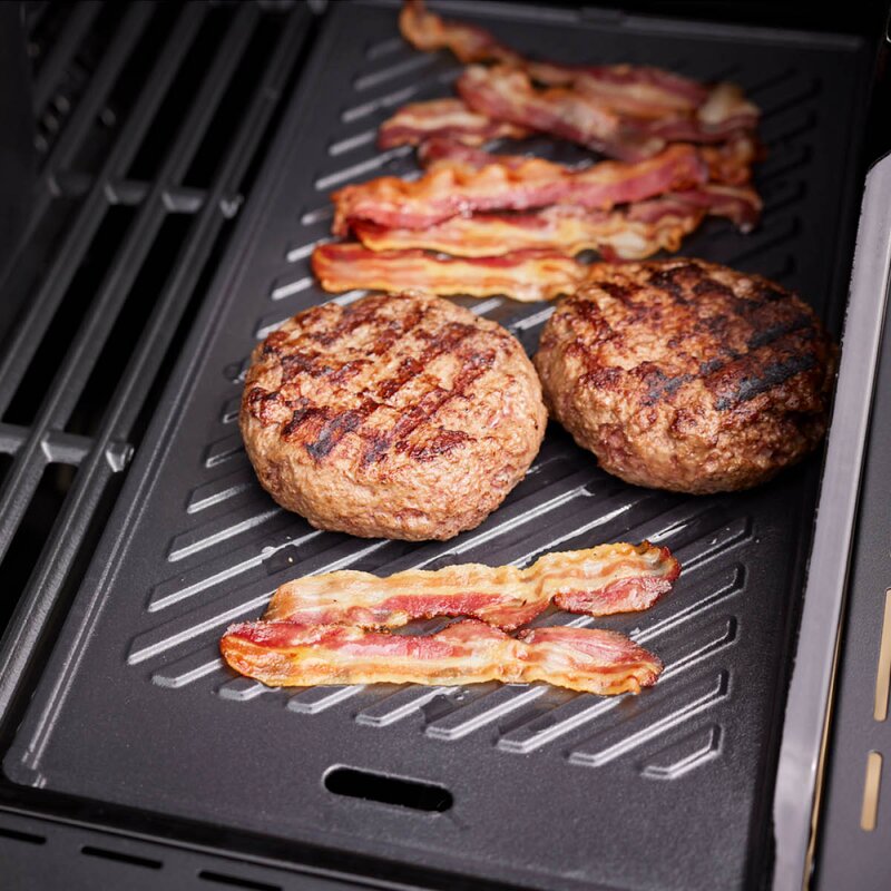 Rösle Grillplate i støpejern 45x24 cm svart