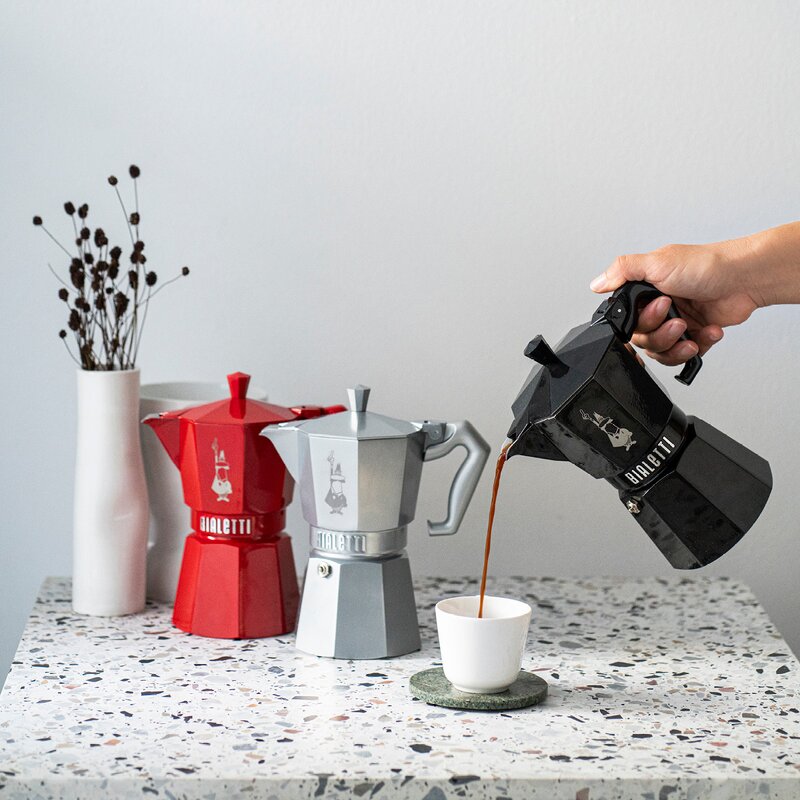 Bialetti Exclusive espressokanne 3 kopper13 cl svart