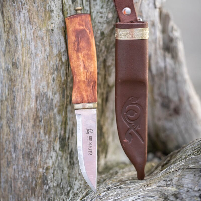 Brusletto Norgeskniven tollekniv 21 cm masurbjørk