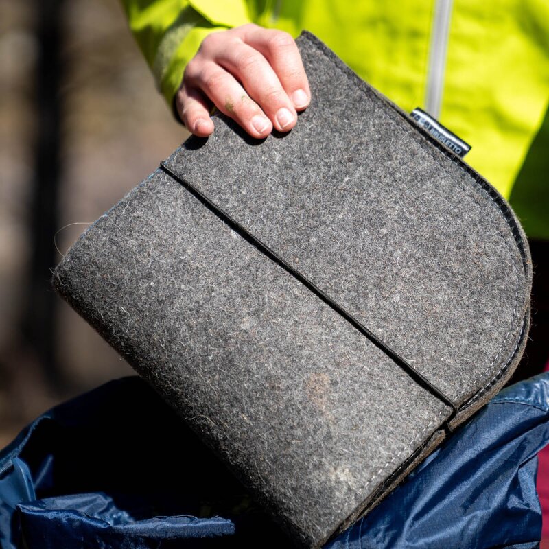 Brusletto Marka sitteunderlag 43x43 cm svart