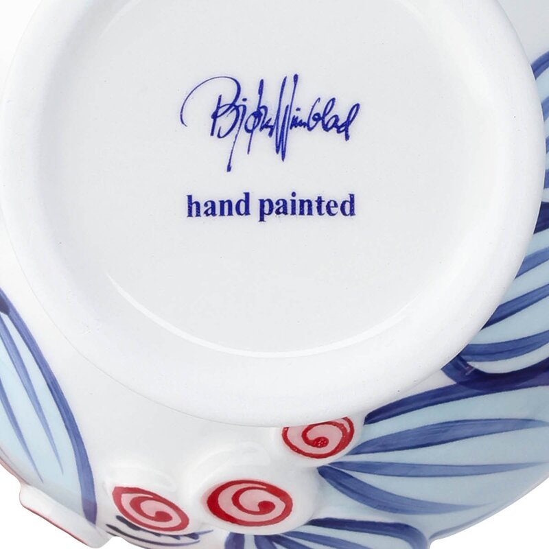 Bjørn Wiinblad Titania vase 25 cm blå