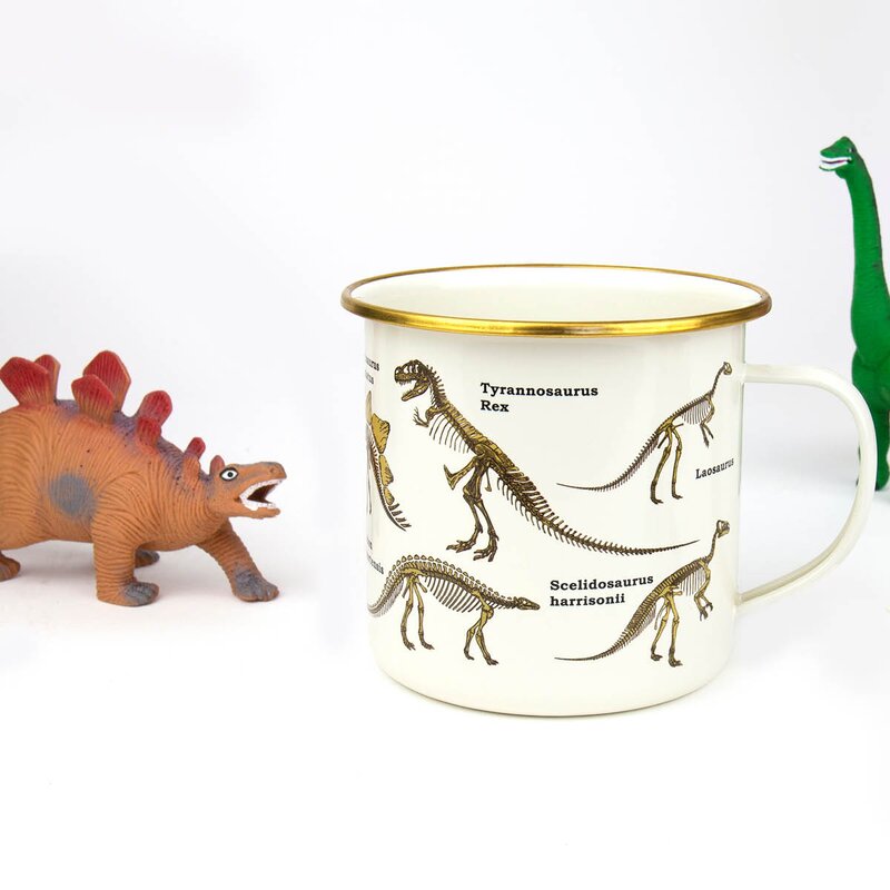 Gift Republic Emaljekopp 50 cl dinosaur