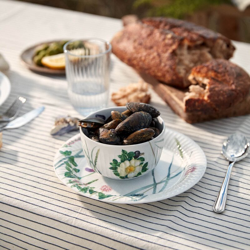 Kähler Hammershøi Summer tallerken 22 cm coastal flower