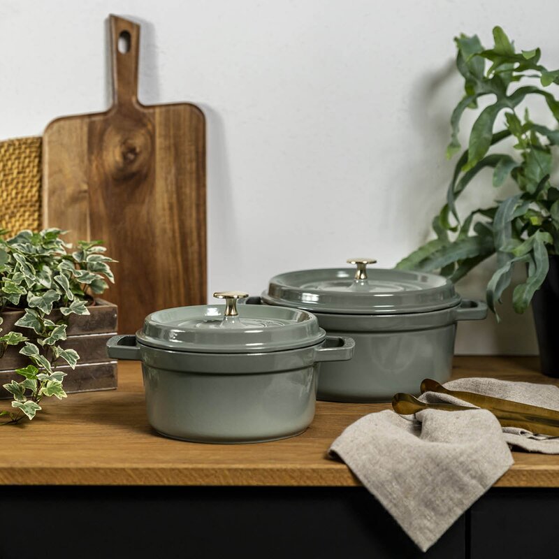 Staub La Cocotte rund gryte 24 cm 3,8L eukalyptus