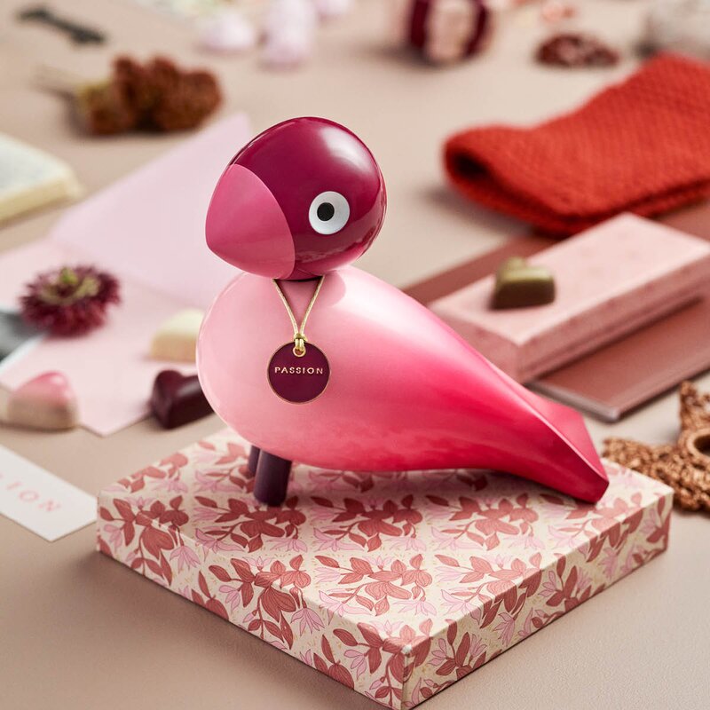 Kay Bojesen Denmark Story Bird sangfugl Passion 15,5 cm rosa