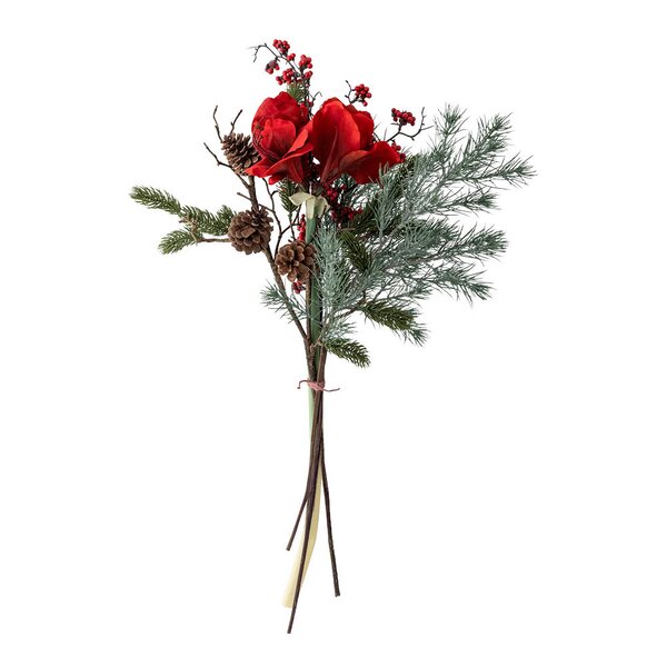 Bloomingville Rubia bukett kunstige blomster 105 cm rød