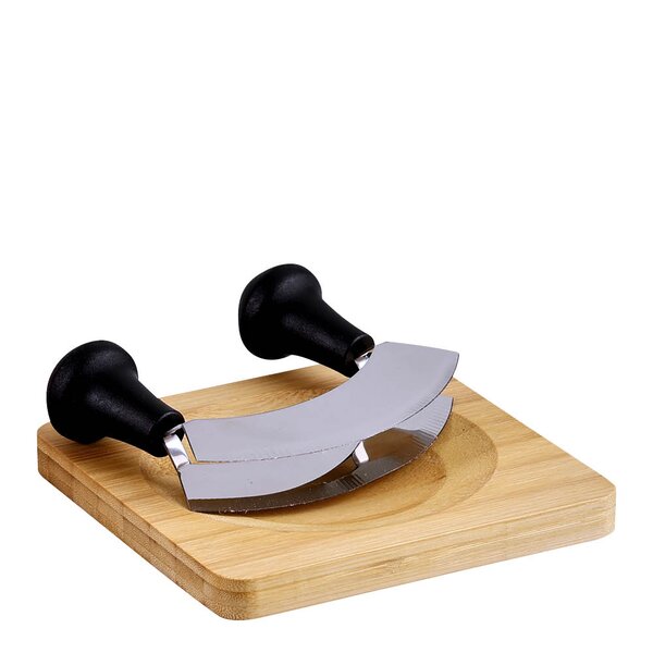 Kesper - Urtehakkebrett med hakkniv 16 cm bambus