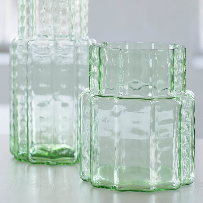 Serax Waves vase N°4 21 cm grønn