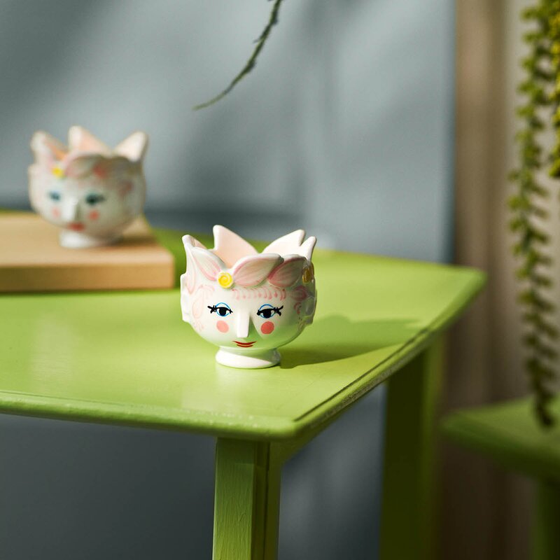 Bjørn Wiinblad Titania telyslykt ø6,5 cm pink