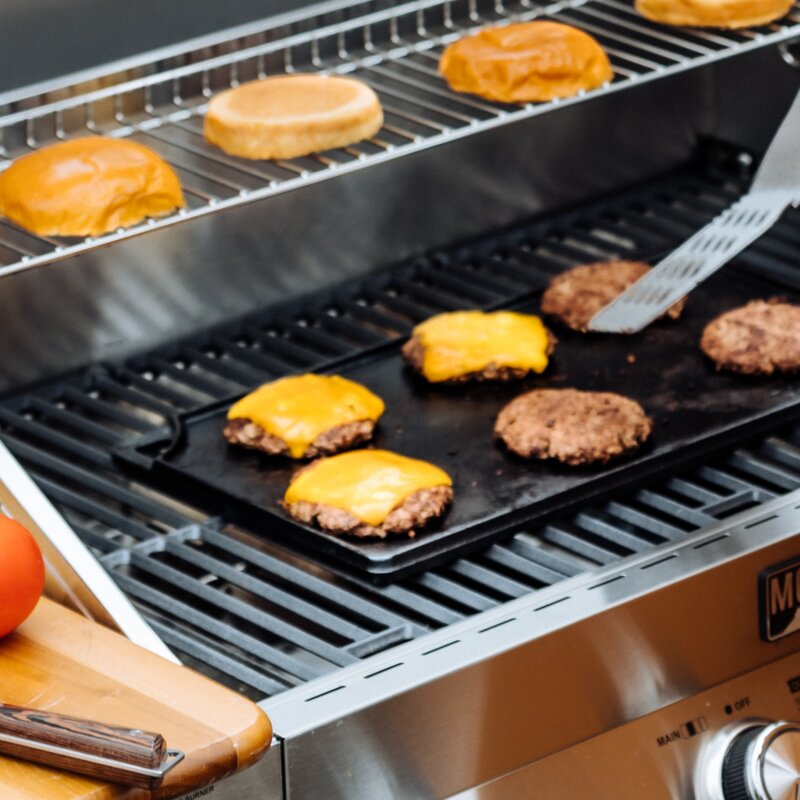 Lodge Cast Iron Classic Collection tosidig støpejernsplate 24x43 cm