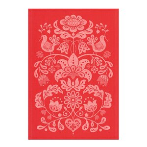 Ekelund Snørød håndkle 50x70 cm rød