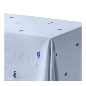 Midnatt Josefin La mer bordduk 250x145 cm lyseblå/kobolt