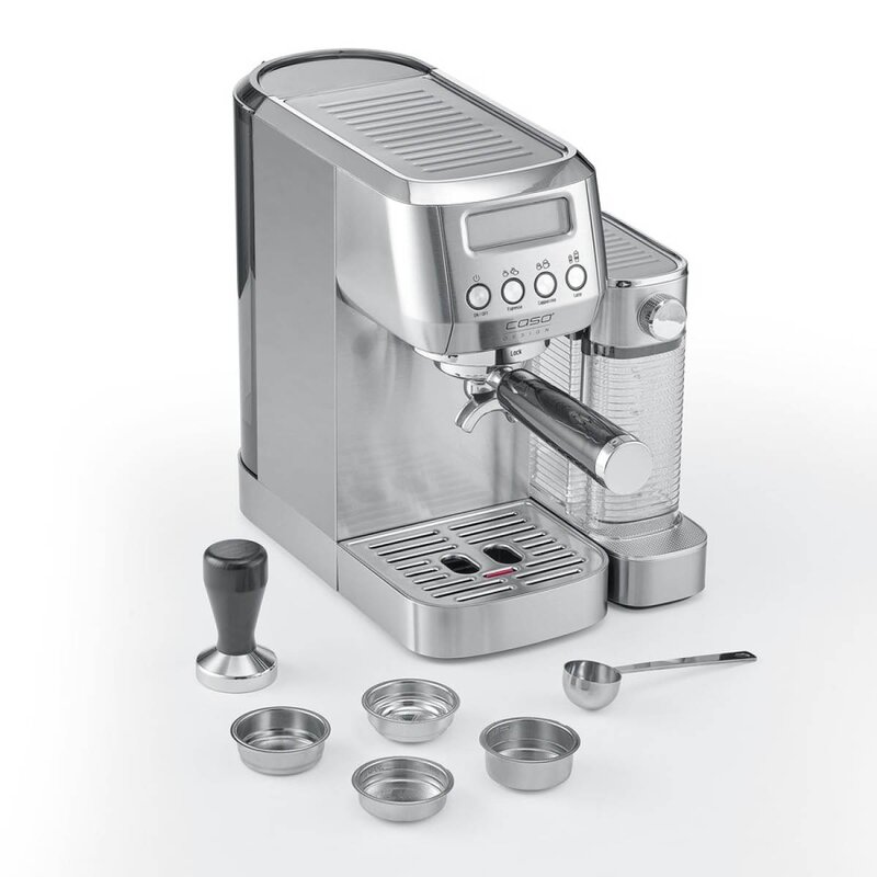 Caso Gourmet Latte espressomaskin sølv
