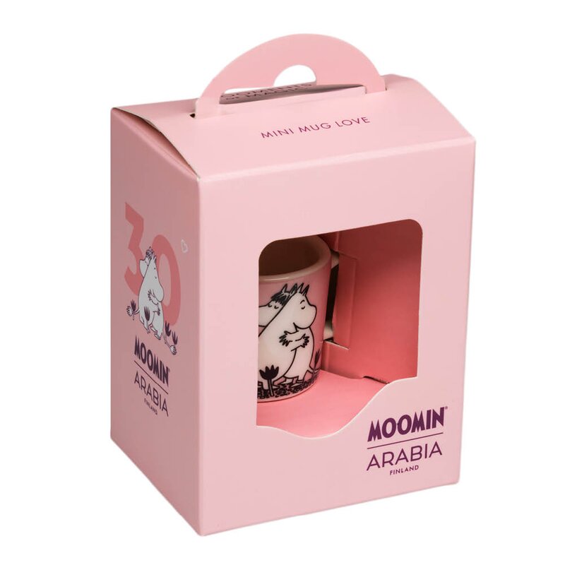 MoominArabia Mummikopp mini 3 cm Kjærlighet rosa gaveeske