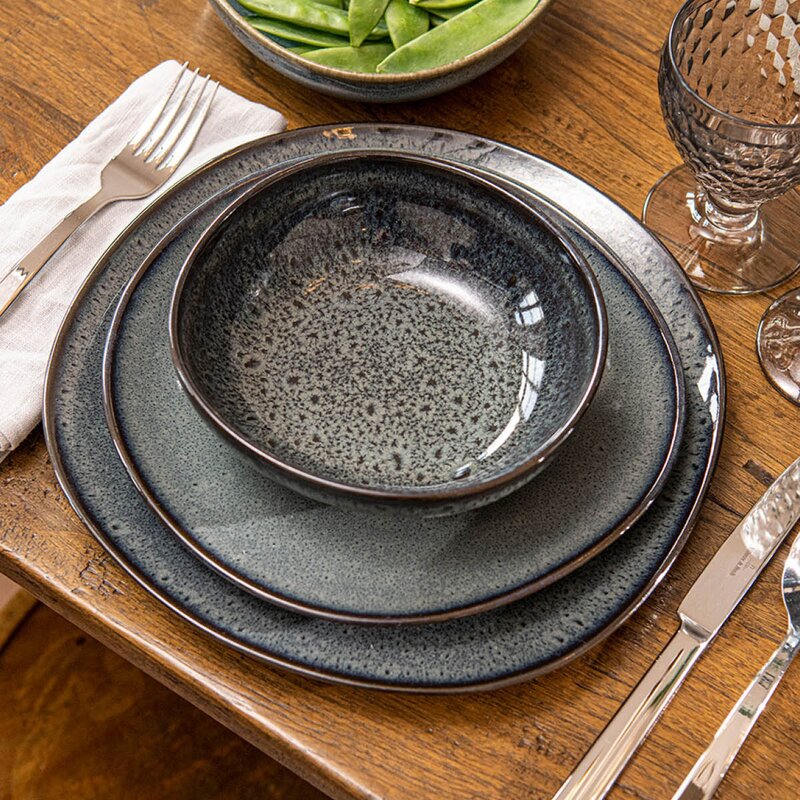 Villeroy & Boch Lave Gris dyp tallerken 28 cm