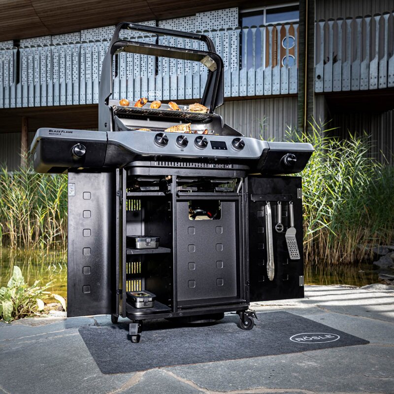 Rösle BlazeFlame Master 3 gassgrill 24100W svart