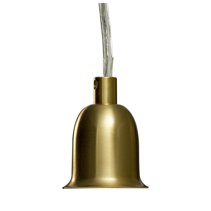 Aneta Lighting Elin vinduspendel 10 cm matt messing/hvit