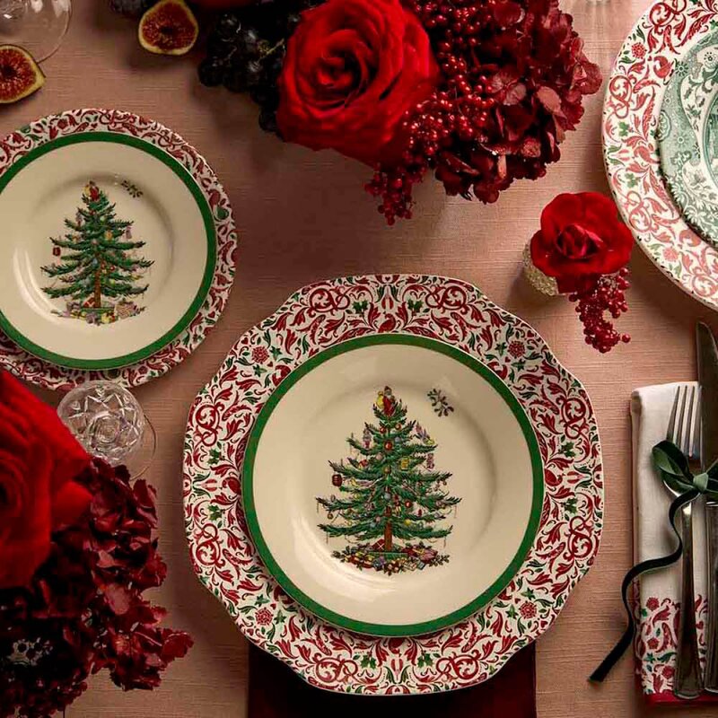 Spode Christmas Tree Yuletide kuvertallerken 27 cm