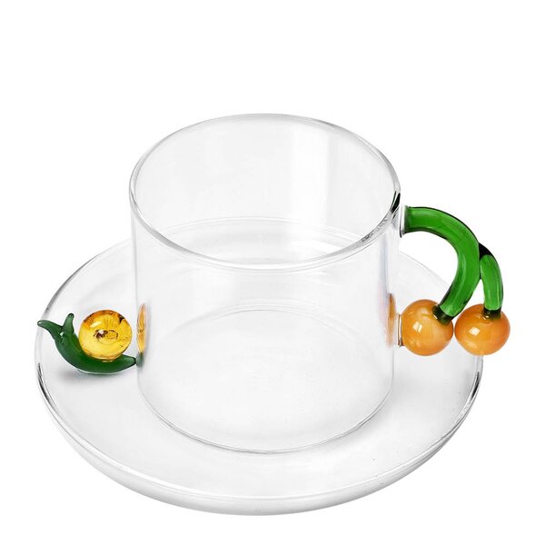 Ichendorf Milano - Fruits & Flowers tekopp med sk&aring;l 30 cl snegl