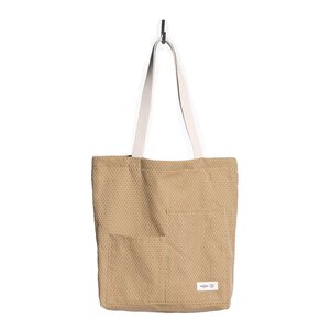 The Organic Company Piqué handlenett 30x35 cm khaki stone