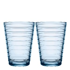 iittala Aino Aalto glass 33 cl 2 stk aqua 