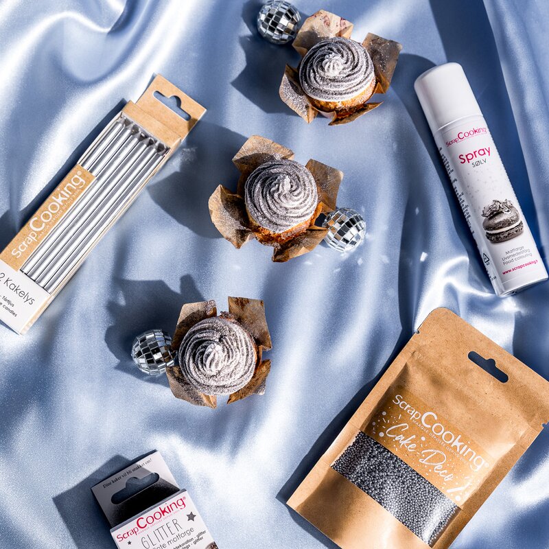 ScrapCooking Fargespray 40 ml sølv