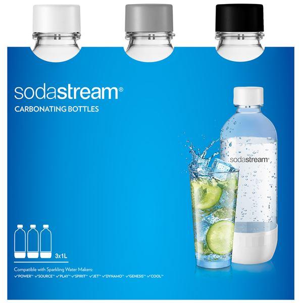 Sodastream Ekstra flasker til Sodastream 1L 3 stk