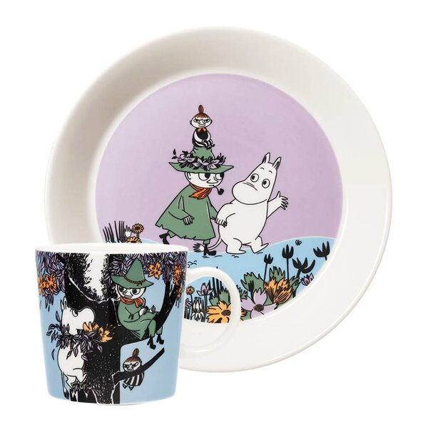MoominArabia - Mummikopp & asjett sett Venner for alltid