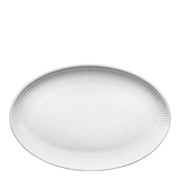 Eva Trio Legio Nova oval tallerken 24,5 cm hvit
