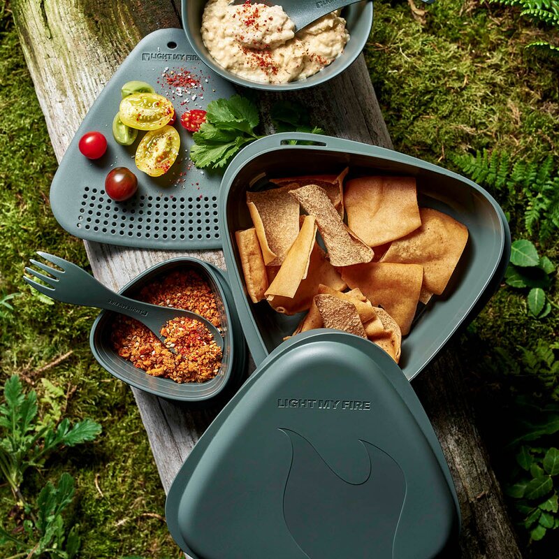Light My Fire Outdoor MealKit 2.0 måltidssett 7 deler sagegreen
