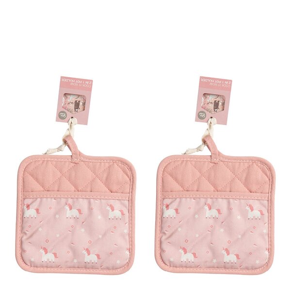 Modern House Chic Kids gryteklut 17,5x17,5 cm 2 stk enhjørning