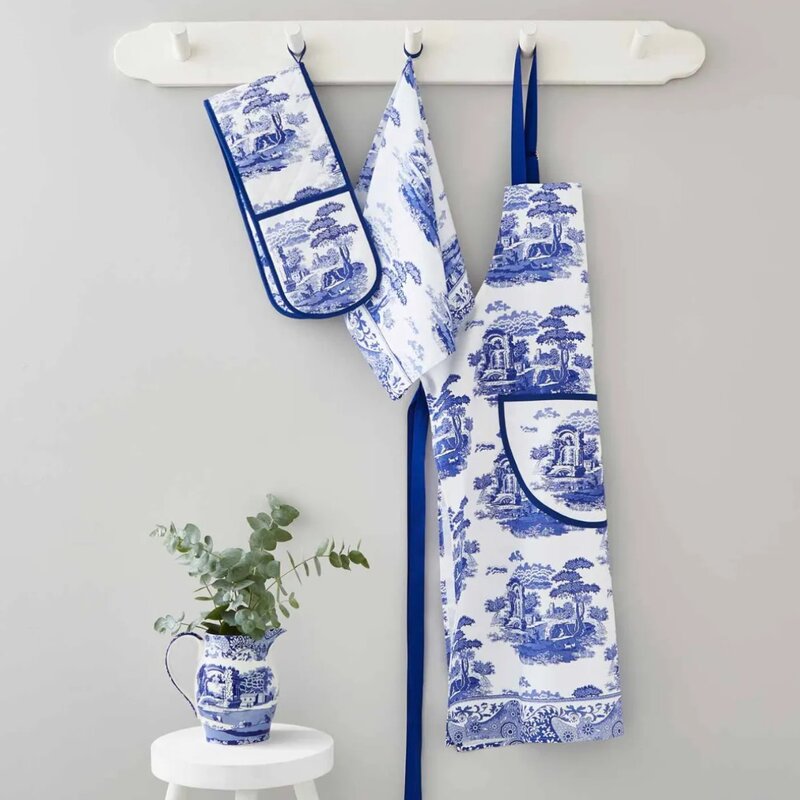 Spode Blue Italian grytevott dobbel 18x88 cm blå/hvit