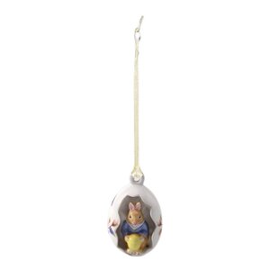 Villeroy & Boch Bunny Tales Max ornament påskeegg 7 cm gul/hvit