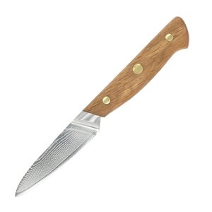 Pillivuyt Gourmet Douron urtekniv 21 cm damaskusstål/eik