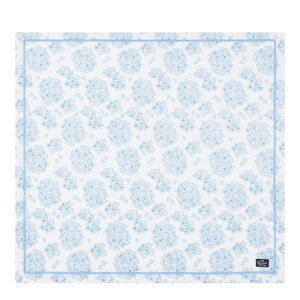 Lexington Serviett bomull 50x50 cm hvit/blå blomstermønster