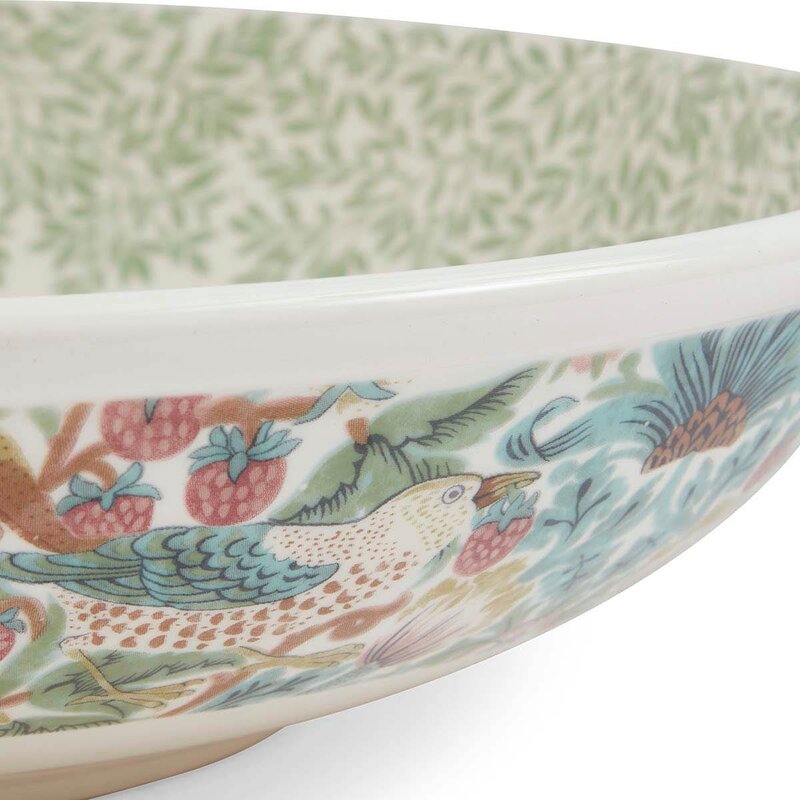 Spode Morris & Co lav skål 16 cm strawberry thief