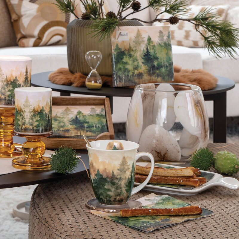 Ambiente Serviett 16,5x16,5 cm Evergreen Trees