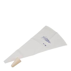 Patisse Sprøytepose m/ stjernetylle plast L 40 cm hvit