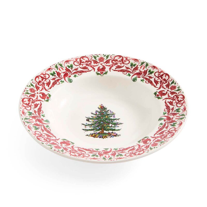 Spode Christmas Tree Yuletide dyp tallerken 23 cm