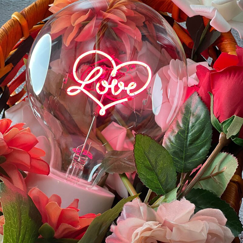 Elements Lighting MITB lyspære LED 17 cm Love rød