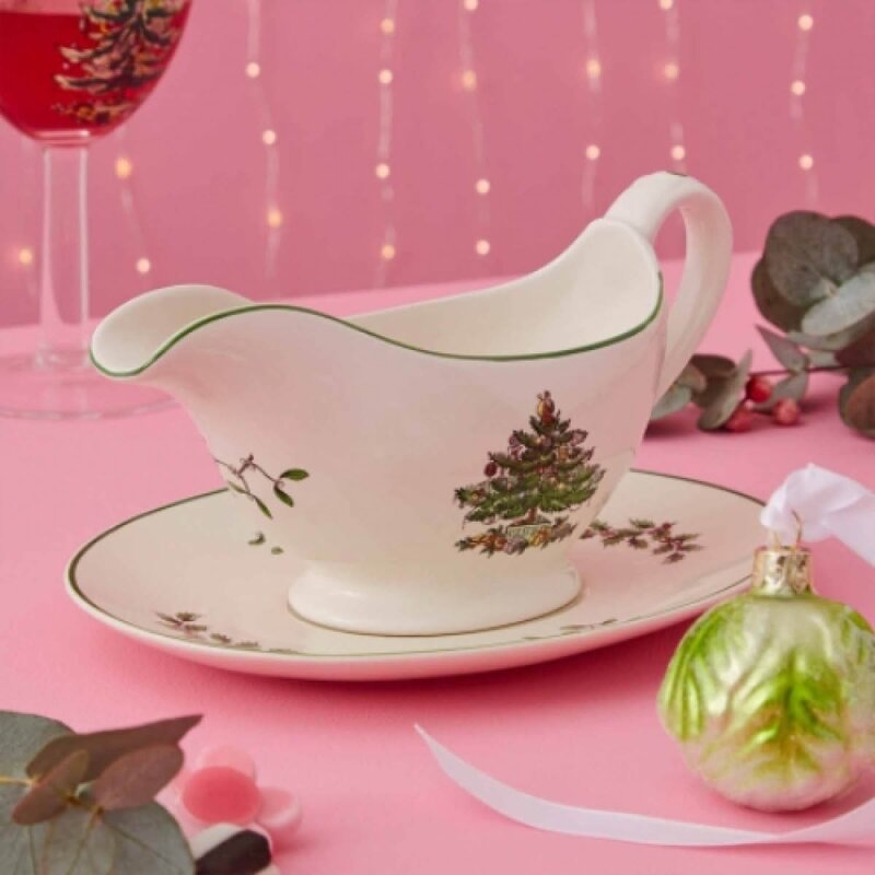 Spode Christmas Tree sausenebb med fat 31 cl