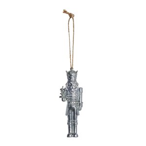 Lene Bjerre Nuttia ornament nøtteknekker 10 cm sølv