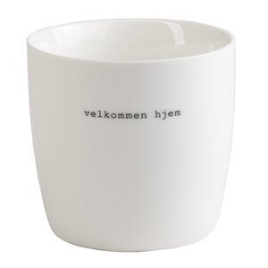 Sögne Home Krus Velkommen Hjem 30 cl hvit