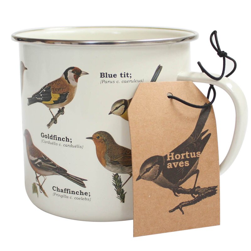 Gift Republic Emaljekopp 50 cl hagefugler