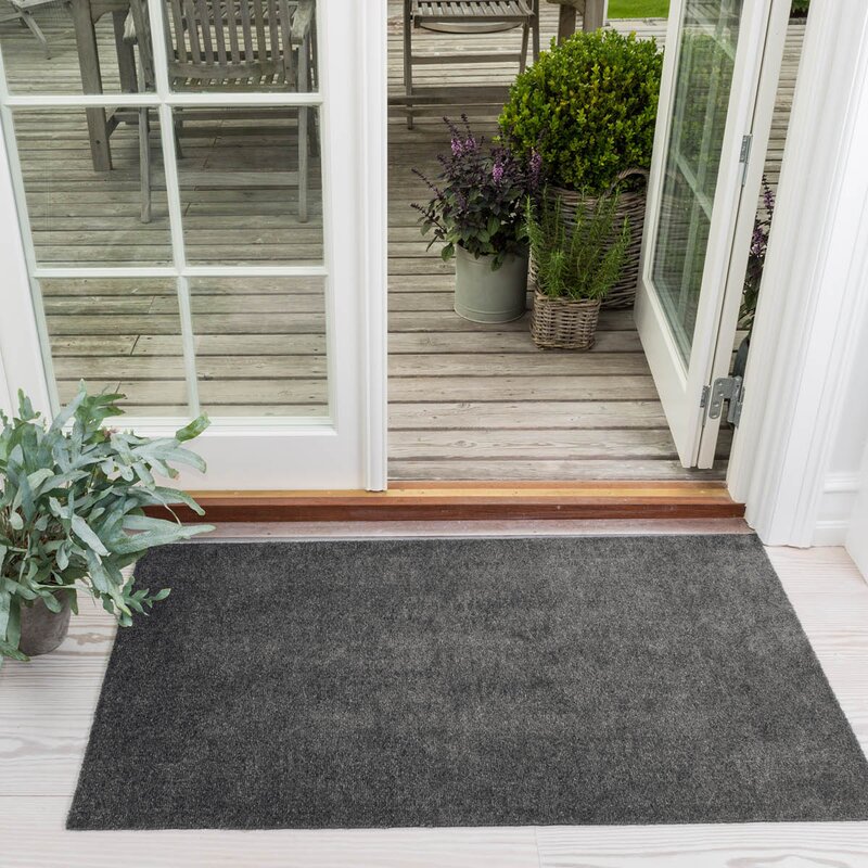 Tica Copenhagen Unicolor gulvmatte 120x67 cm steelgrey