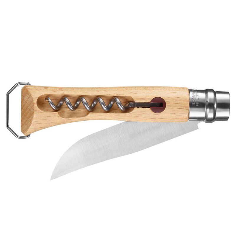 Opinel Tradition N°10 lommekniv med korketrekker 10 cm bøk