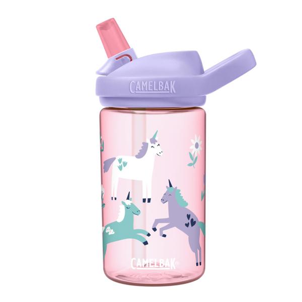 Camelbak – Eddy+ Kids drikkeflaske 0,4L enhjørning/blomster