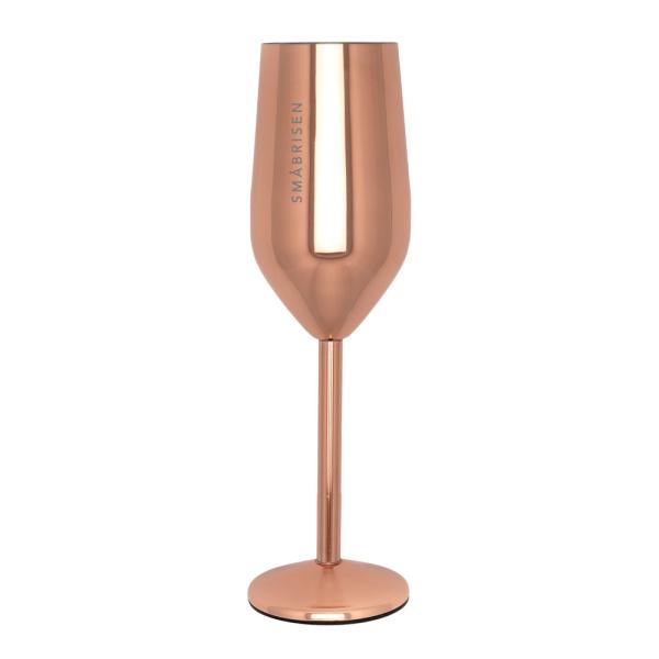 Pictureit – Champagneglass stål SMÅBRISEN 23 cl roségull