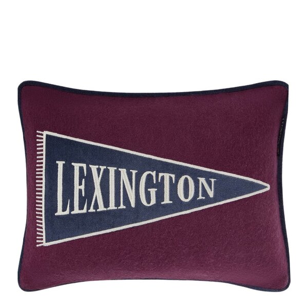 Lexington Flag Logo Patch putetrekk ullmix 40x30 cm fig/blue/beige