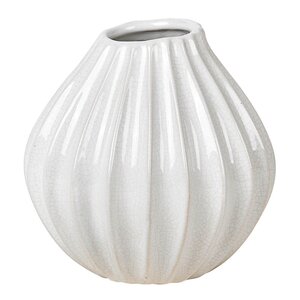 Broste Copenhagen Wide vase S 15x15 cm Ivory